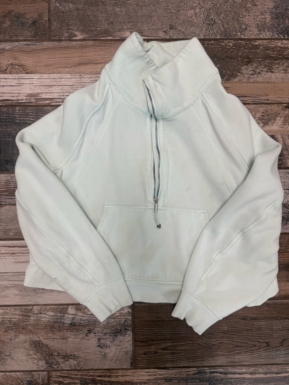 lululemon athletica Light Mint Half-Zip Pullover